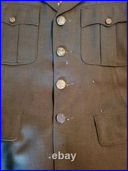 Rare 1930's US Army ROTC MSB Uniform WWI Tunic Jacket With Patches