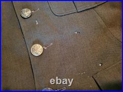 Rare 1930's US Army ROTC MSB Uniform WWI Tunic Jacket With Patches