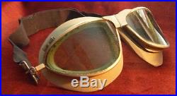 Rare 1930s American Optical Company Pilot Goggles in Case