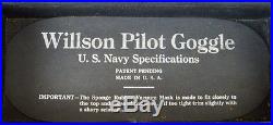 Rare 1930s US Navy Willson Goggles in Original Case