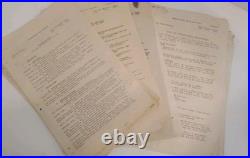 Rare 1934 9th Infantry Reg. Training Archive Camp Bullis, Fort Sam Houston Memos