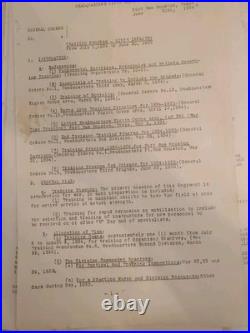 Rare 1934 9th Infantry Reg. Training Archive Camp Bullis, Fort Sam Houston Memos