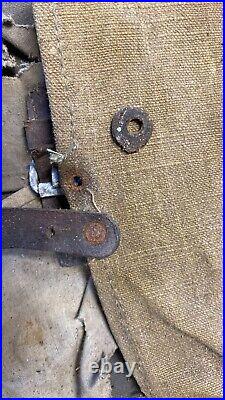 Rare! 1936! Rkka Kersey Infantry Soviet Backpack/ Rucksack With Belts Ussr Stamp