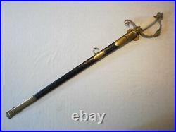 Rare Austrian sword for Commanders of the Fire Brigade sawback blade hand chased