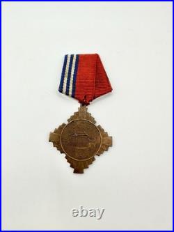 Rare Chinese 1936 Xi'an Incident Commemorative Bronze Medal with Ribbon