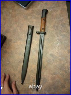 Rare Czech WW1-WW2 Mauser Service Bayonet With Scabbard