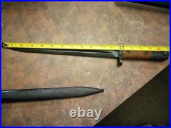 Rare Czech WW1-WW2 Mauser Service Bayonet With Scabbard