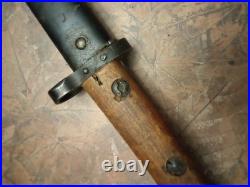 Rare Czech WW1-WW2 Mauser Service Bayonet With Scabbard