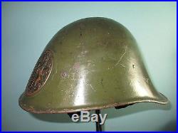 Rare Dutch 1927 helmet Stahlhelm casque casco elmo Kask ivere WW2
