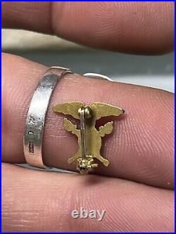 Rare Early 1915 USMA United States Military Academy West Point 10kt Gold Pin