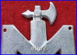 Rare Fascist Beret Badge Fiamme Bianche Fregio Da Basco R. S. I. Opera Balilla