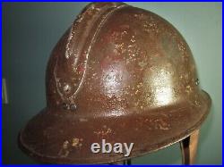 Rare French M26 camouflaged helmet WW2 casque stahlhelm casco elmo? Camo