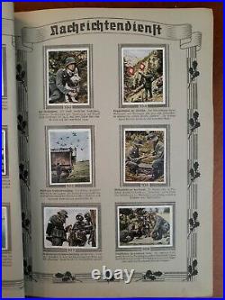 Rare German 1936 Pre-WW2 Cigarette Card Album Die Deutsche Wehrmacht Complete