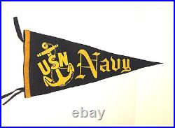 Rare Original 1930's US NAVY Vintage Pennant / Banner