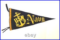 Rare Original 1930's US NAVY Vintage Pennant / Banner