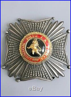 Rare Original Belgian Order of Leopold Grand Cross Breast Star Badge / Belgium