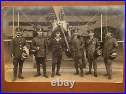 Rare Original Photo German GROUP AVIATORS PILOTS HANDSOME! ALBATROS B. II WWI