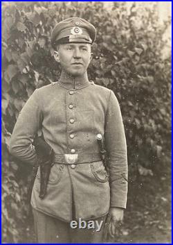Rare! Post-ww1 German Übergangsheer Armed Soldier Hamburg 1920 Photo Postcard