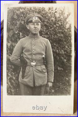 Rare! Post-ww1 German Übergangsheer Armed Soldier Hamburg 1920 Photo Postcard Rare! Post-ww1 German Übergangsheer Armed Soldier Hamburg 1920 Photo Postcard