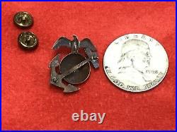 Rare Pre WW2 USMC Officer NS Meyers Fire Bronze Marked Droop Wing EGA