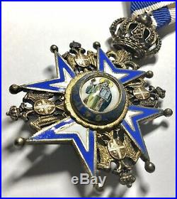 Rare Silver Serbia Serbian Royal Order St Sava 1921 Medal Russia