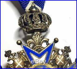 Rare Silver Serbia Serbian Royal Order St Sava 1921 Medal Russia