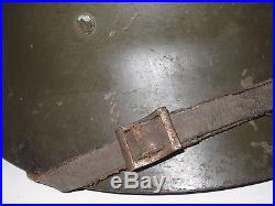 Rare Spanish Civil War Czech M30 Helmet with COMPLETE liner and chinstrap