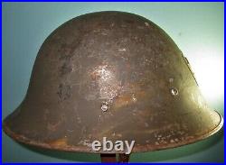 Rare Swedish M21(-18) army steel helmet casque Stahlhelm casco elmo m WW2