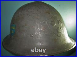 Rare Swedish M23 army steel helmet casque Stahlhelm casco elmo m WW2 WW1