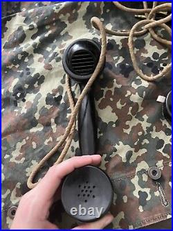 Rare Swiss Field Telephone Field Phone Similar To WW2 German Field Phone FF33