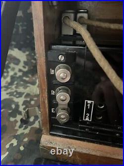 Rare Swiss Field Telephone Field Phone Similar To WW2 German Field Phone FF33