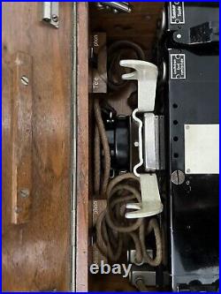 Rare Swiss Field Telephone Field Phone Similar To WW2 German Field Phone FF33