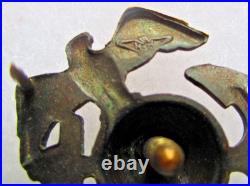 Rare USMC Eagle Globe & Anchor Officer Roll Collar Ornament, H&H, Droop Wing, NR