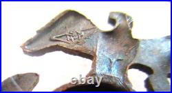 Rare USMC Eagle Globe & Anchor Officer Roll Collar Ornament, H&H, Droop Wing, NR