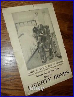 Rare Vintage Ww I Liberty Bonds Poster