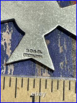 Rare WW2 era BB&B Bailey Banks & Biddle USMC Rifle Sharpshooter Badge Sterling