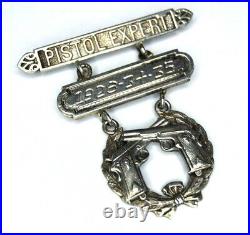 Rare WWI Bailey Banks & Biddle U. S. Marine Corps Pistol Expert Badge China Era