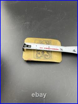 Rare WWII Czech Brass Lion Military Belt Buckle Free Shipping Estate Fresh