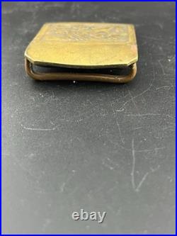 Rare WWII Czech Brass Lion Military Belt Buckle Free Shipping Estate Fresh