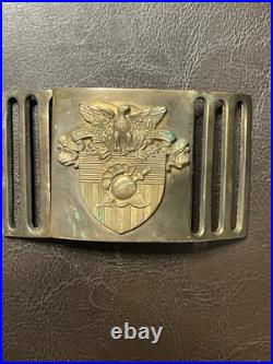 Rare West Point Cadet Belt Buckle Sheffield Edwards, CIA Security Director