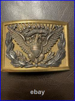 Rare West Point Cadet Belt Buckle Sheffield Edwards, CIA Security Director Rare West Point Cadet Belt Buckle Sheffield Edwards, CIA Security Director