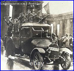 Rare! Wwi German November Revolution Nov 9, 1918 Photo Postcard Rppc