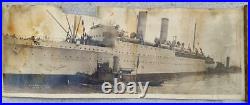 Rare Yard Long Photo WW1 USS Northern Pacific New York Harbor July of 1919