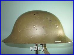 Rare, re-used Dutch helmet Model16 Stahlhelm casque casco elmo Kask