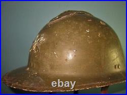 Rare type Belgian M31 Adrian firemen helmet casque stahlhelm casco elmo? W