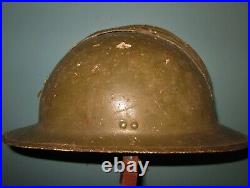 Rare type Belgian M31 Adrian firemen helmet casque stahlhelm casco elmo? W