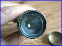 Rare vintage G. R. DURONI CORINO six fold brass portable pocket telescope (WWI)