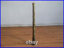 Rare vintage G. R. DURONI CORINO six fold brass portable pocket telescope (WWI)