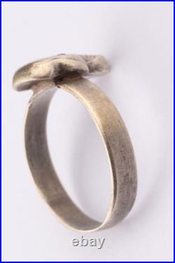 Ring 830S Silver WW1 wwI WW2 wwII Skull Death head Gothic Cosplay Biker gift Art