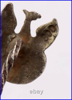 Ring Poland WW1 wwI WW2 wwII Metal postcard Trench art Stickpin Coin 20 groszy